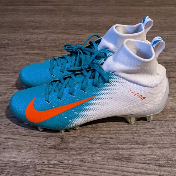 Nike Vapor Untouchable Pro Football Cleats, Men's Size 11, Miami Dolphins